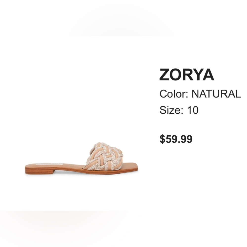 Brand new Steve Madden flats (Zorya Natural) size 10. Never been worn!